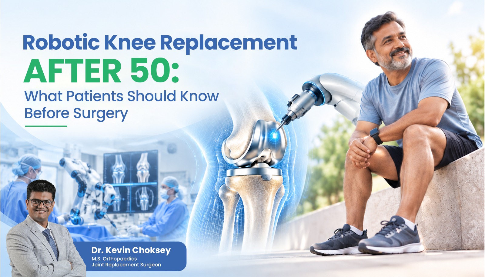 Robotic Knee Replacement After 50